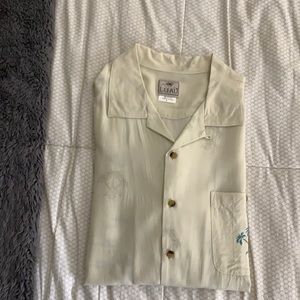 Luau button down short sleeve shirt